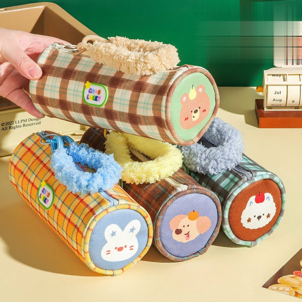 Cylinder Pencil Case with Handle